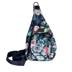 Vera Bradley Mini Sling Backpack Reactive Bag Garden Picnic Tropical Floral
